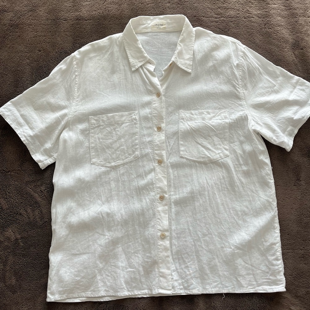 Aritizia Cottage Linen Shirt